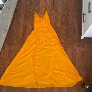 Orange Free People Maxi Dress